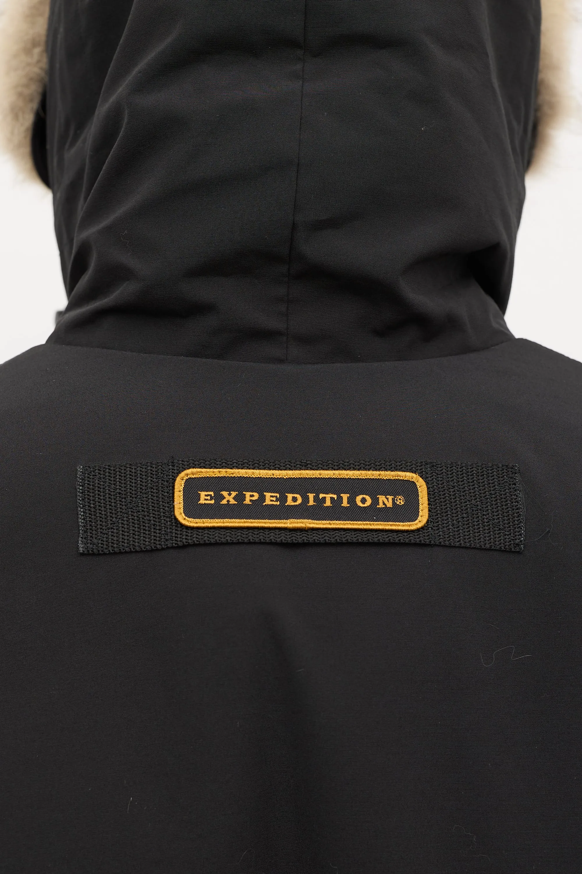 Black Down & Fur Trim Expedition Jacket