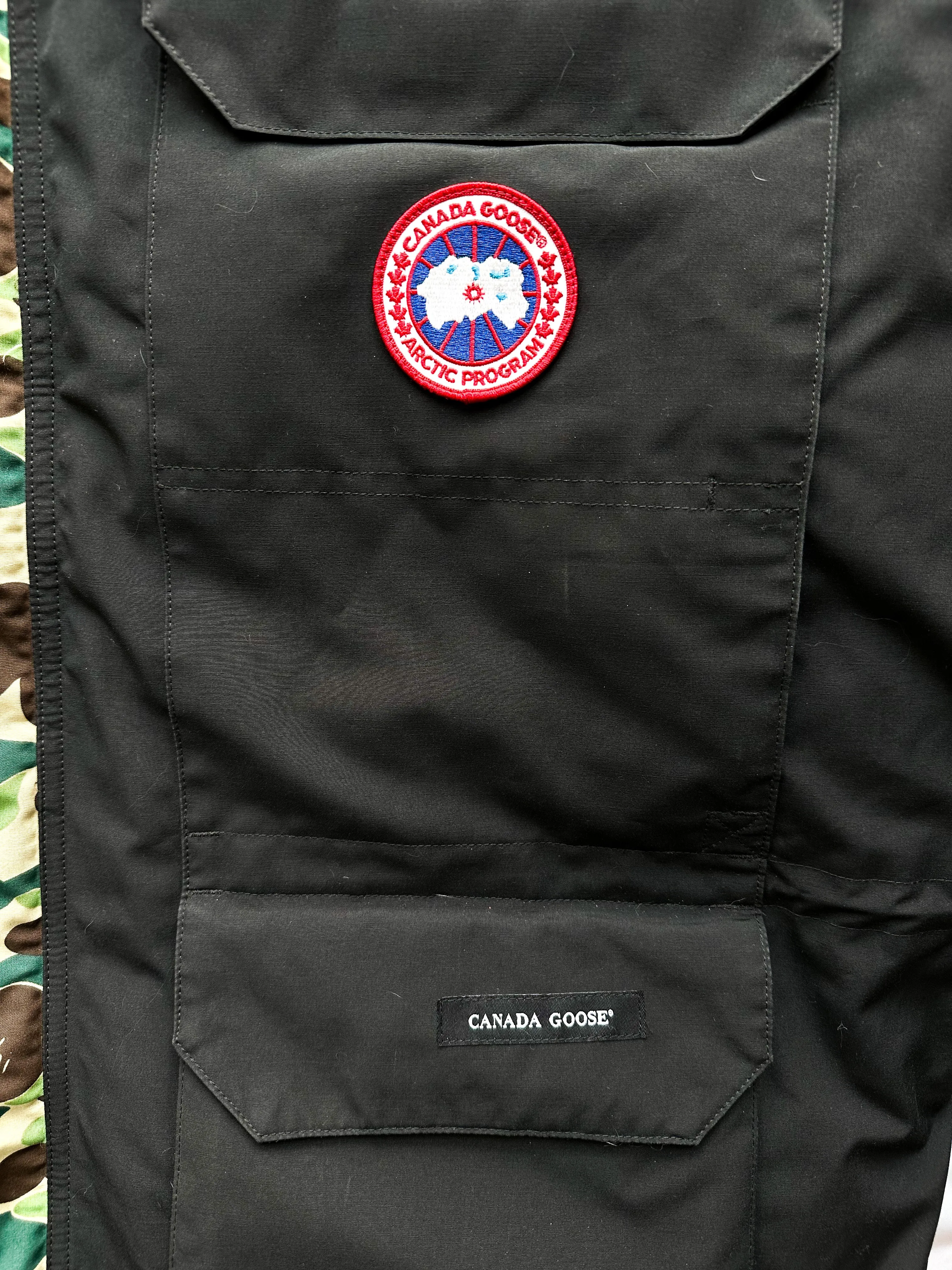 Canada Goose Bape Black & Green Camo Expedition Men's Jacket