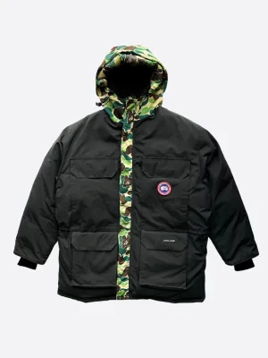 Canada Goose Bape Black & Green Camo Expedition Men's Jacket