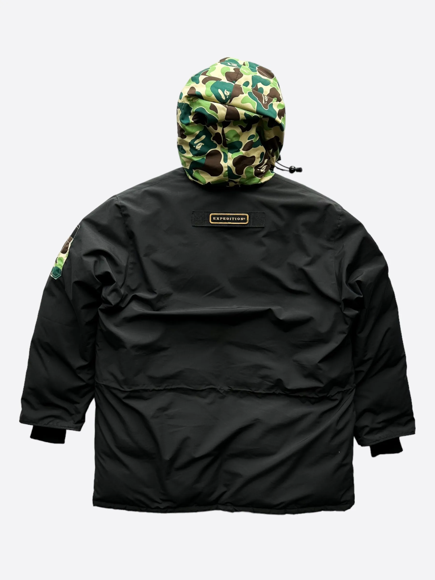 Canada Goose Bape Black & Green Camo Expedition Men's Jacket