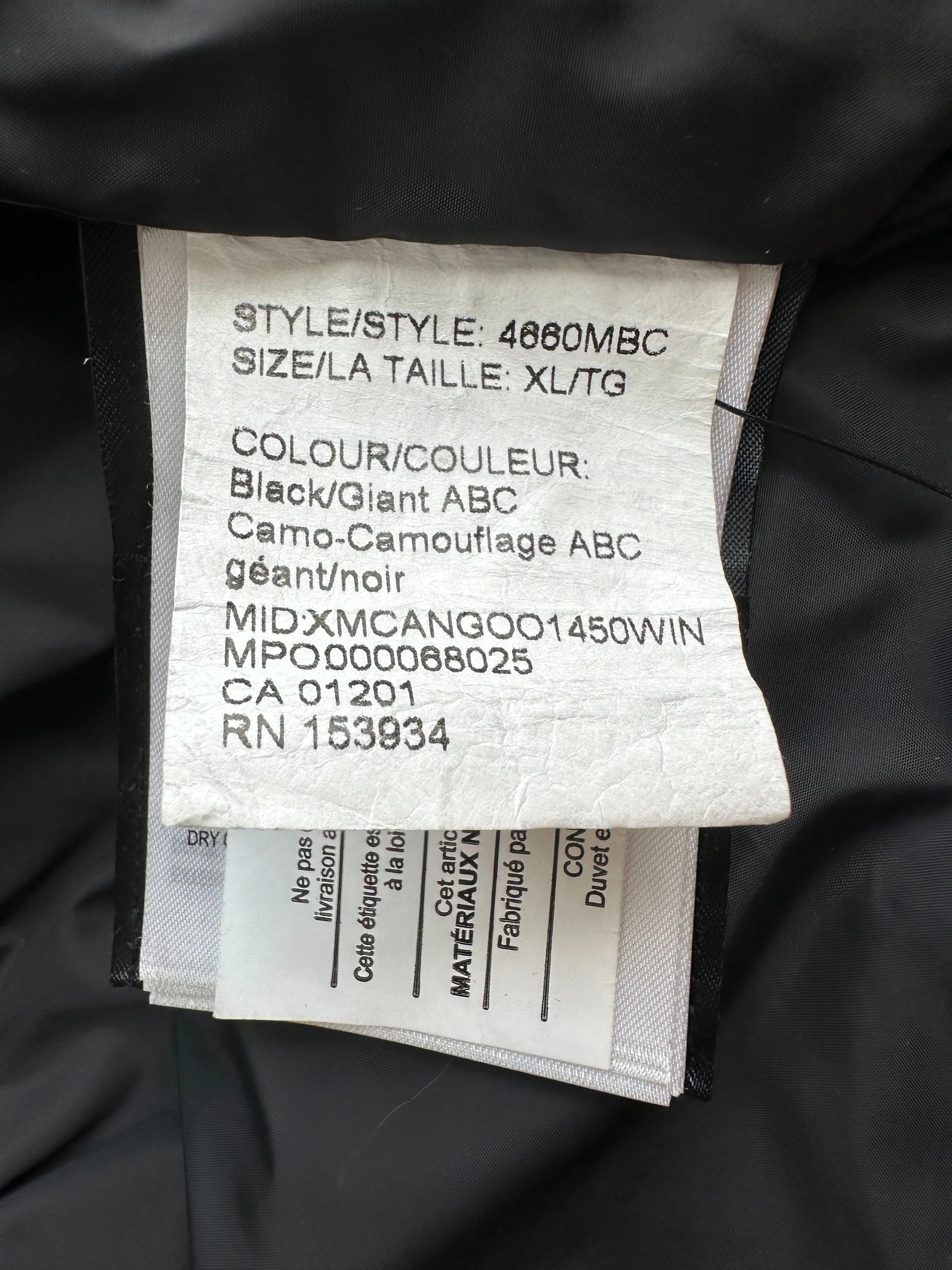Canada Goose Bape Black & Green Camo Expedition Men's Jacket