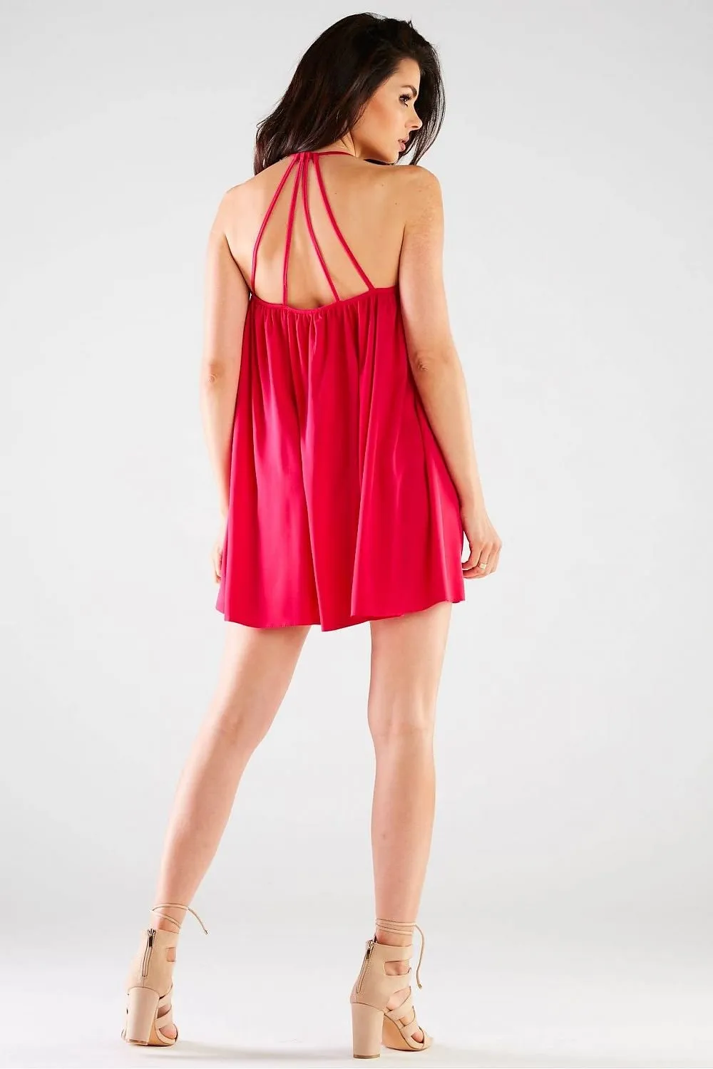 Chic Trapeze Style Mini Dress