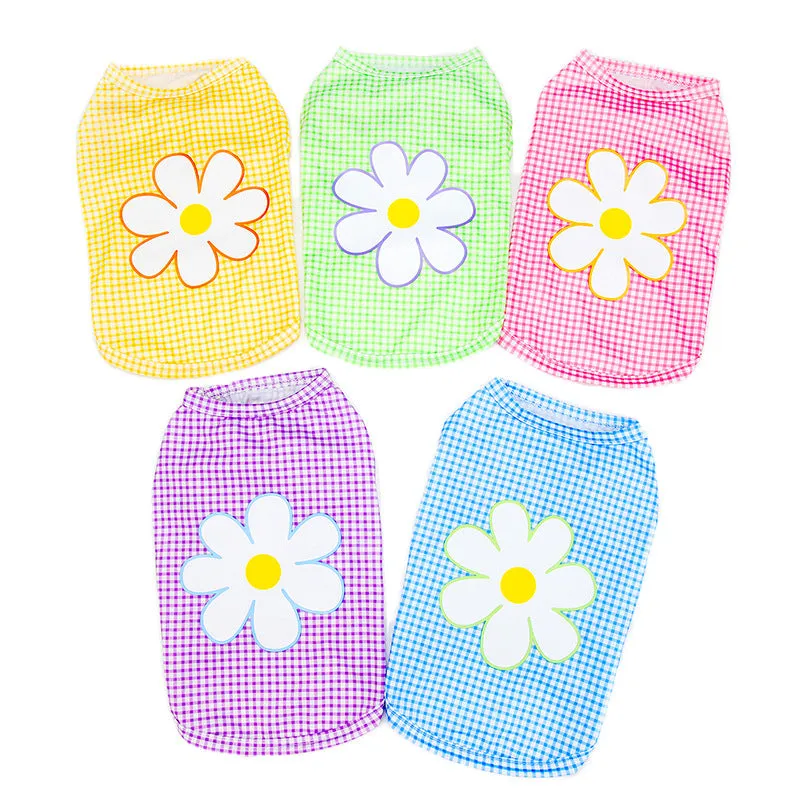 Dog Clothes Flower Printing Puppy Shirt