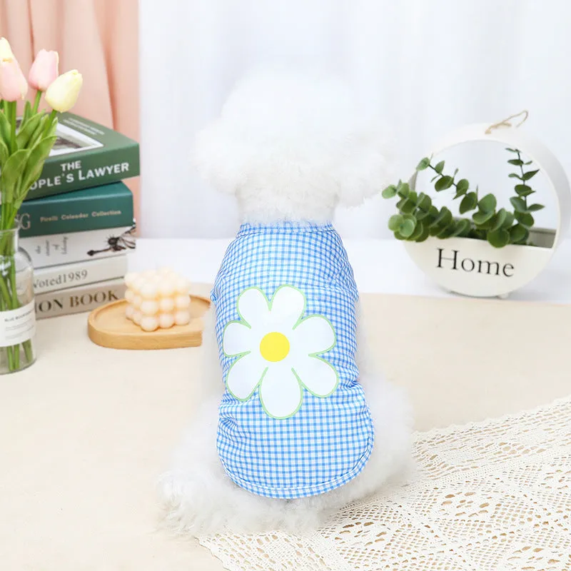 Dog Clothes Flower Printing Puppy Shirt