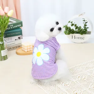 Dog Clothes Flower Printing Puppy Shirt