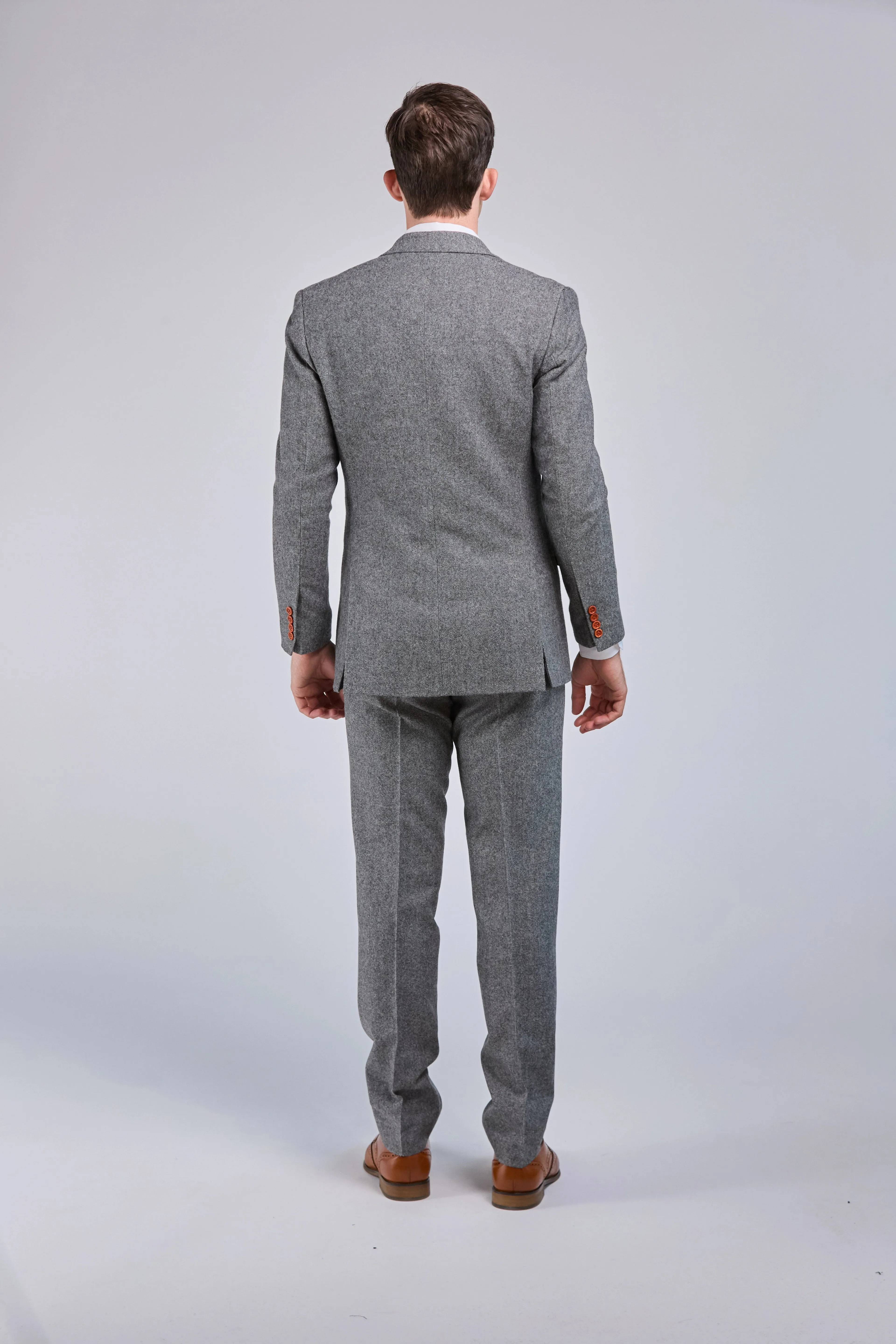 Grey Classic Tweed 3 Piece Suit