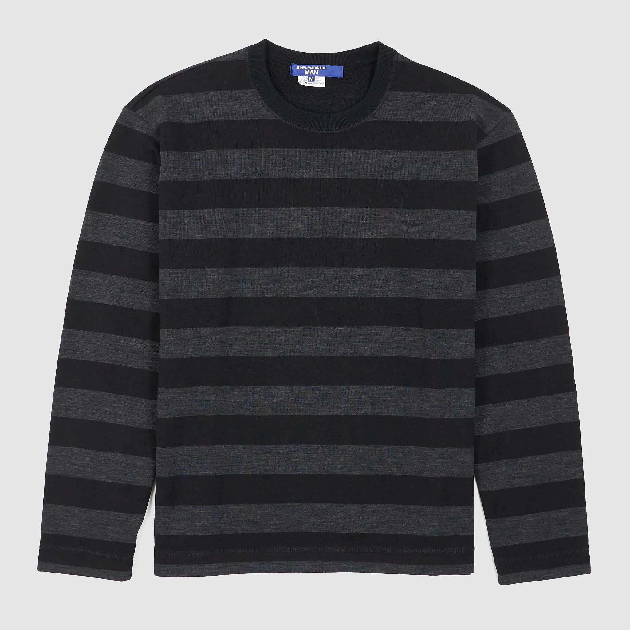 Junya Watanabe Man Relaxed Striped Crew Neck Sweater