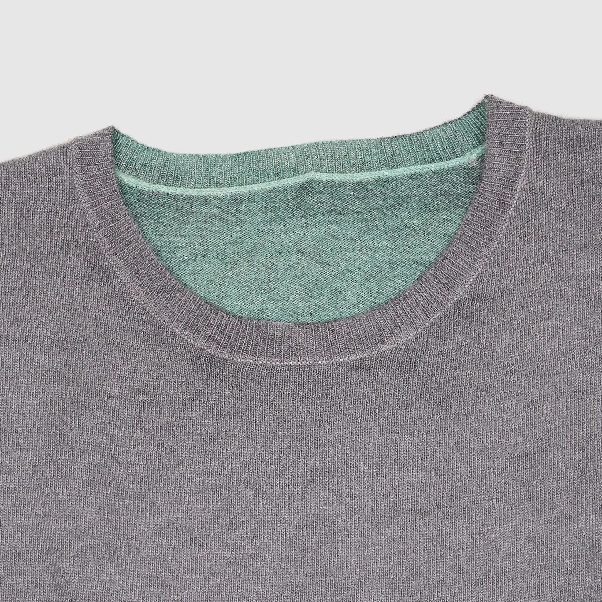 Szen Art Crew Neck Overdyed Lightweight Wool Pullover